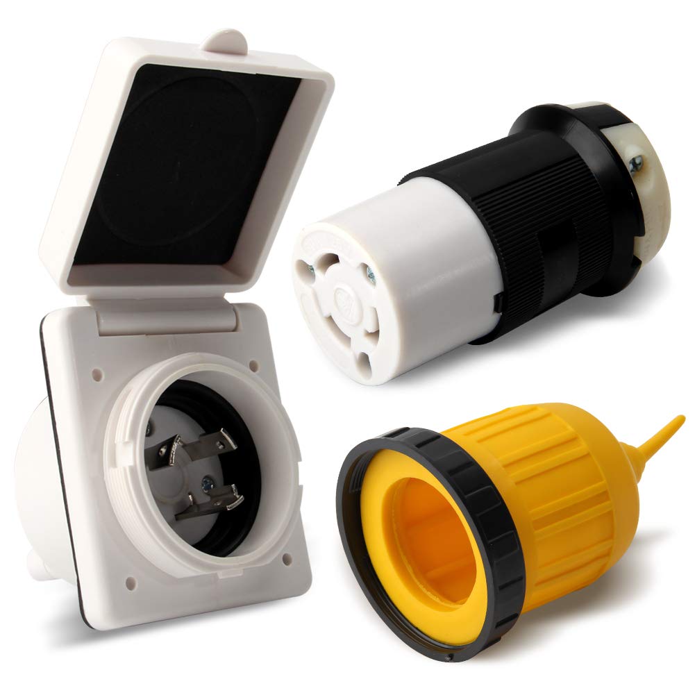 Detalle de OPL5 RV power inlet 30A