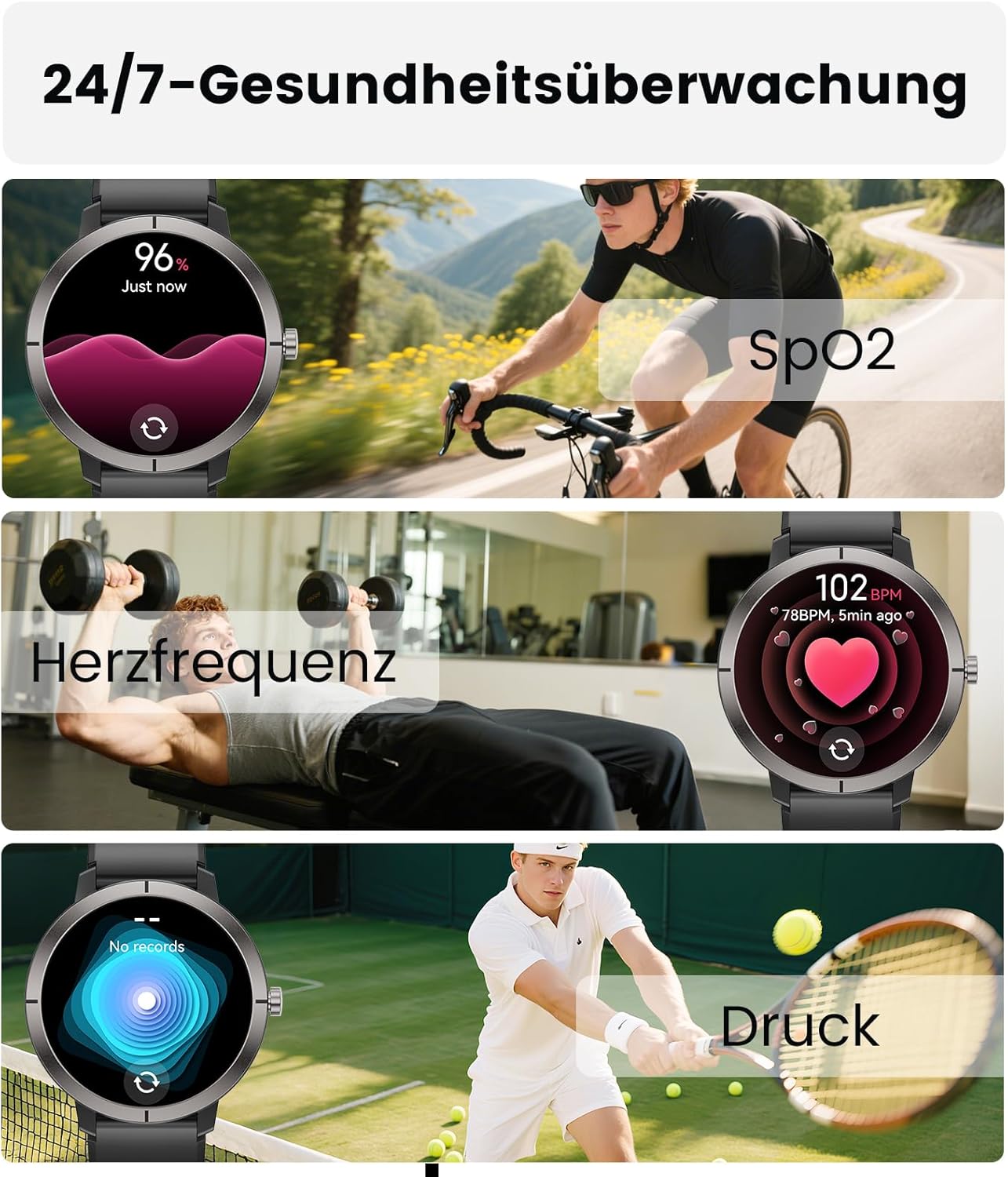 Detalle de Smartwatch DREMAC GPS di seconda generazione: eleganza in alluminio con GPS, 170+ modalità sportive e batteria fino a 10 giorni