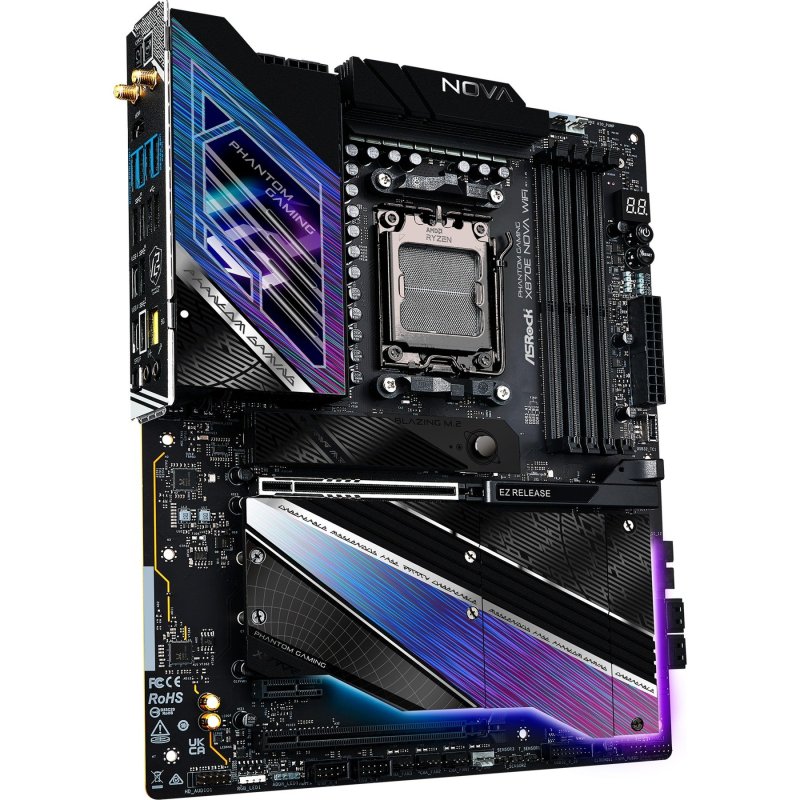 Detalle 2 de ASRock X870E NOVA WIFI: ficha técnica y valoración para gaming de alto rendimiento