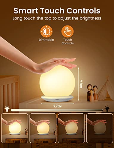 Detalle de Veilleuse Enfant Rechargeable KOOFIT – 1H Minuteur, 8 couleurs et contrôle tactile
