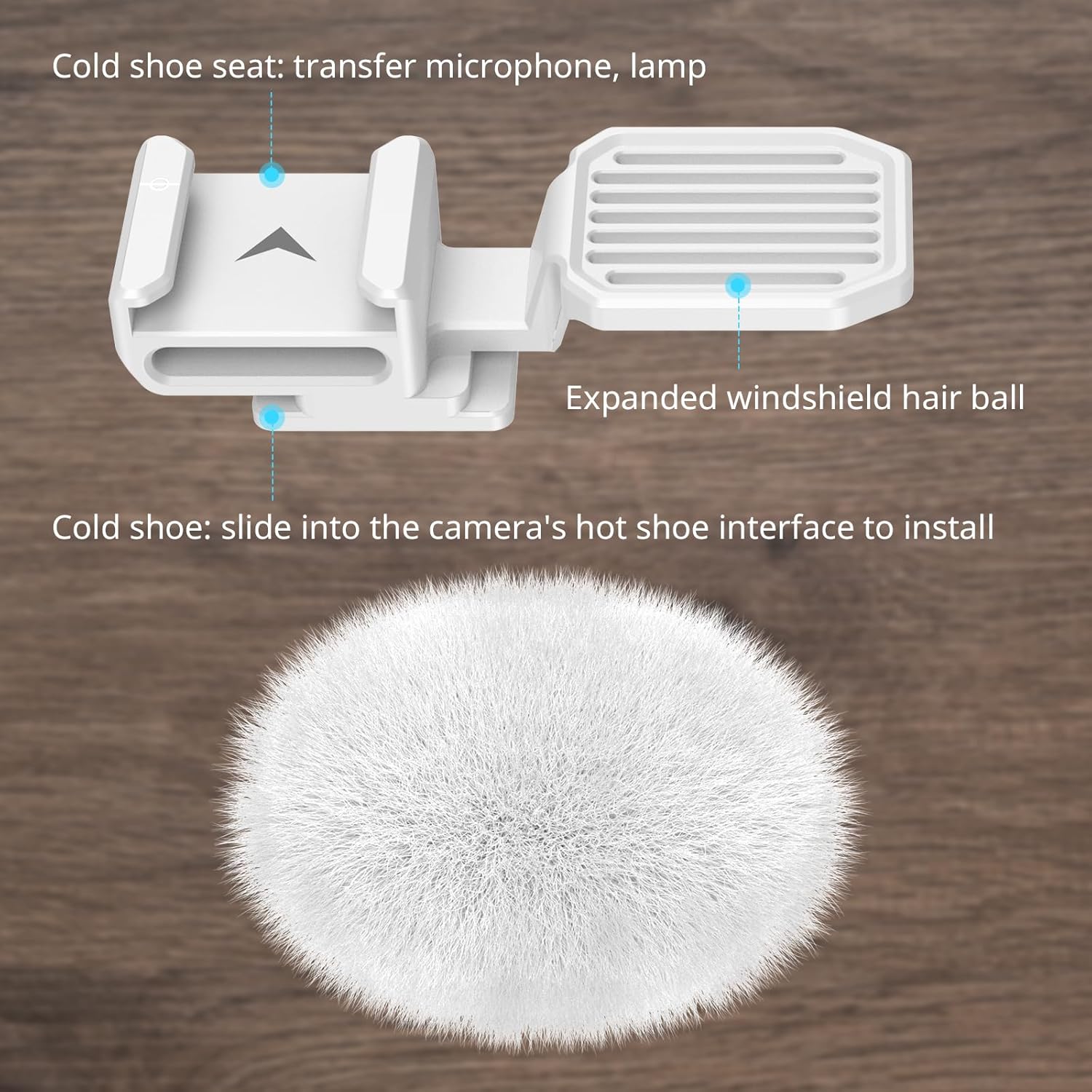 Detalle de SMALLRIG 4734 Adattatore Cold Shoe per Sony ZV