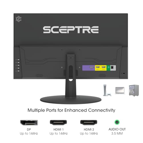 Detalle 2 de Sceptre E225W-FW144 22-Inch Gaming Monitor: 1080p, 144Hz, Built-In Speakers