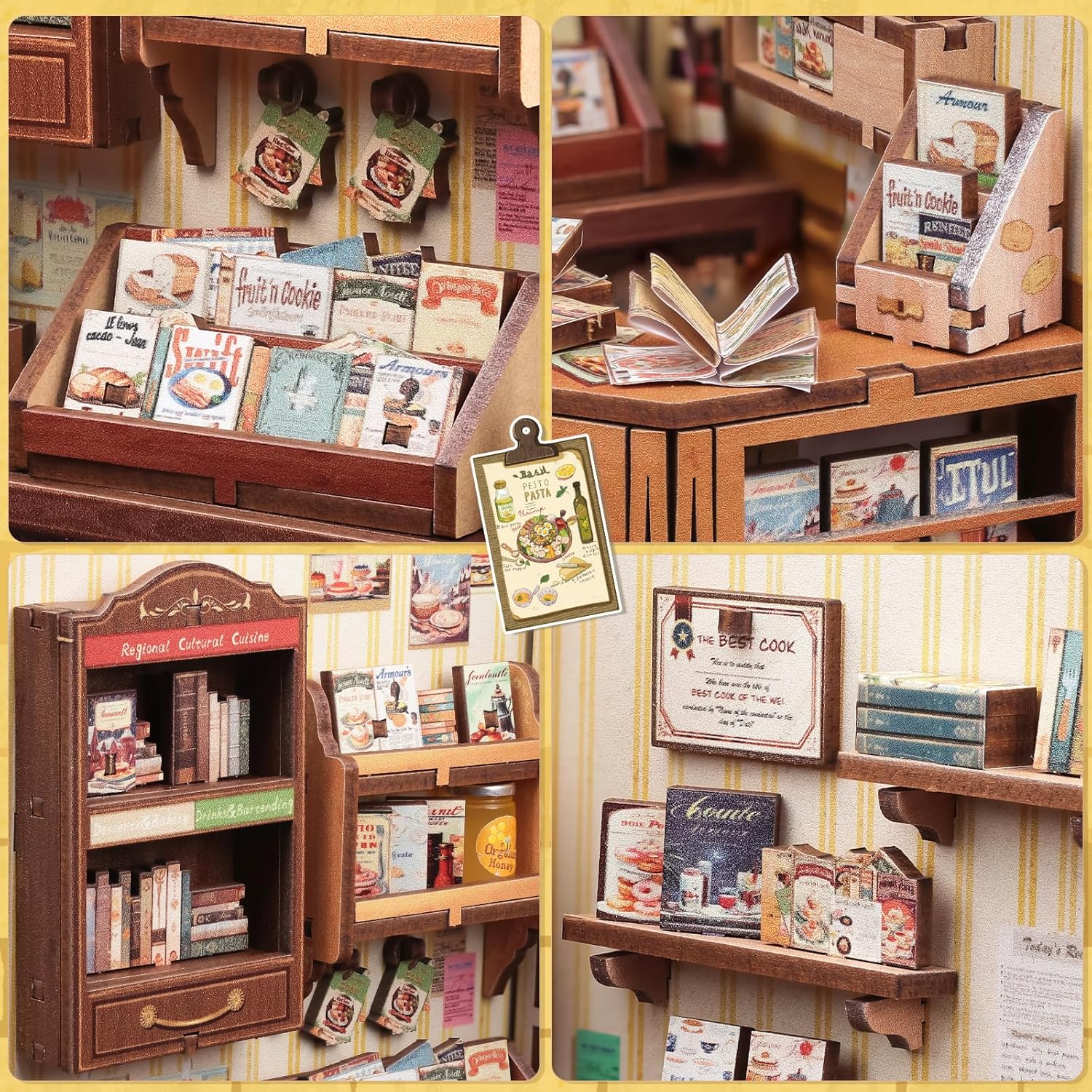 Thumbnail 4 de CUTEBEE Book Nook Kit 3D con luces LED
