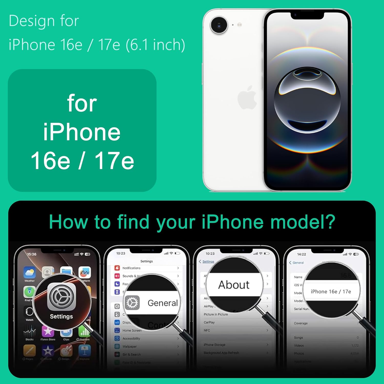 Thumbnail 4 de Ones Coque Magnétique pour iPhone 17e / 16e : protection robuste avec toucher carbone et MagSafe
