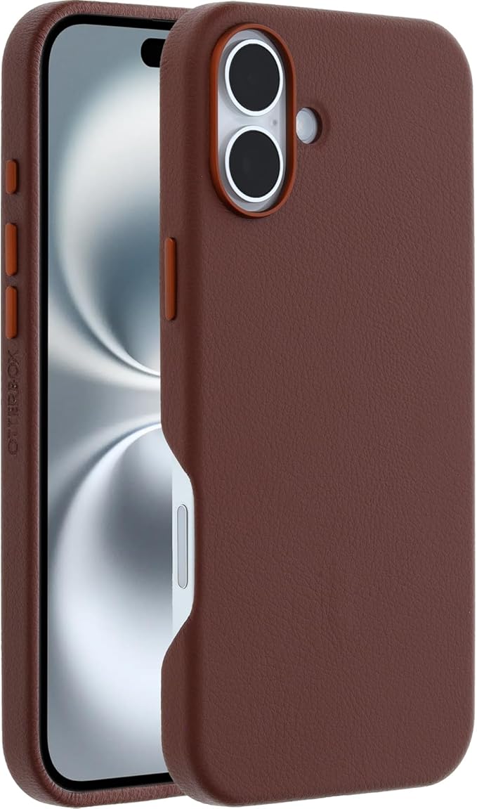 Detalle de OtterBox Symmetry Cactus Leather MagSafe iPhone 16 Plus