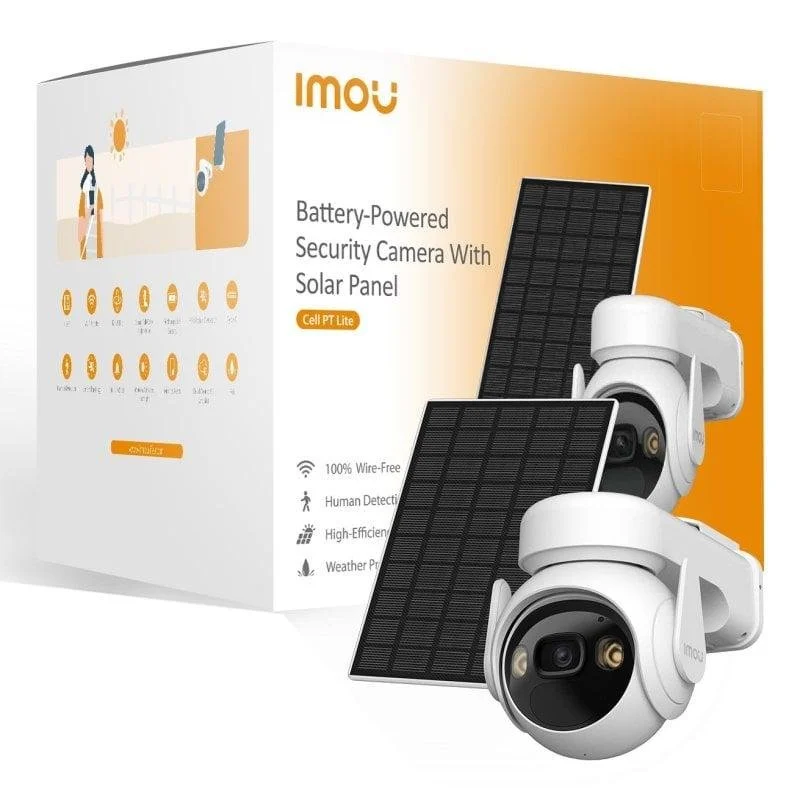 Thumbnail 1 de Imou Cell PT Lite Kit: Cámara de Vigilancia Exterior 2K QHD con Batería y Panel Solar