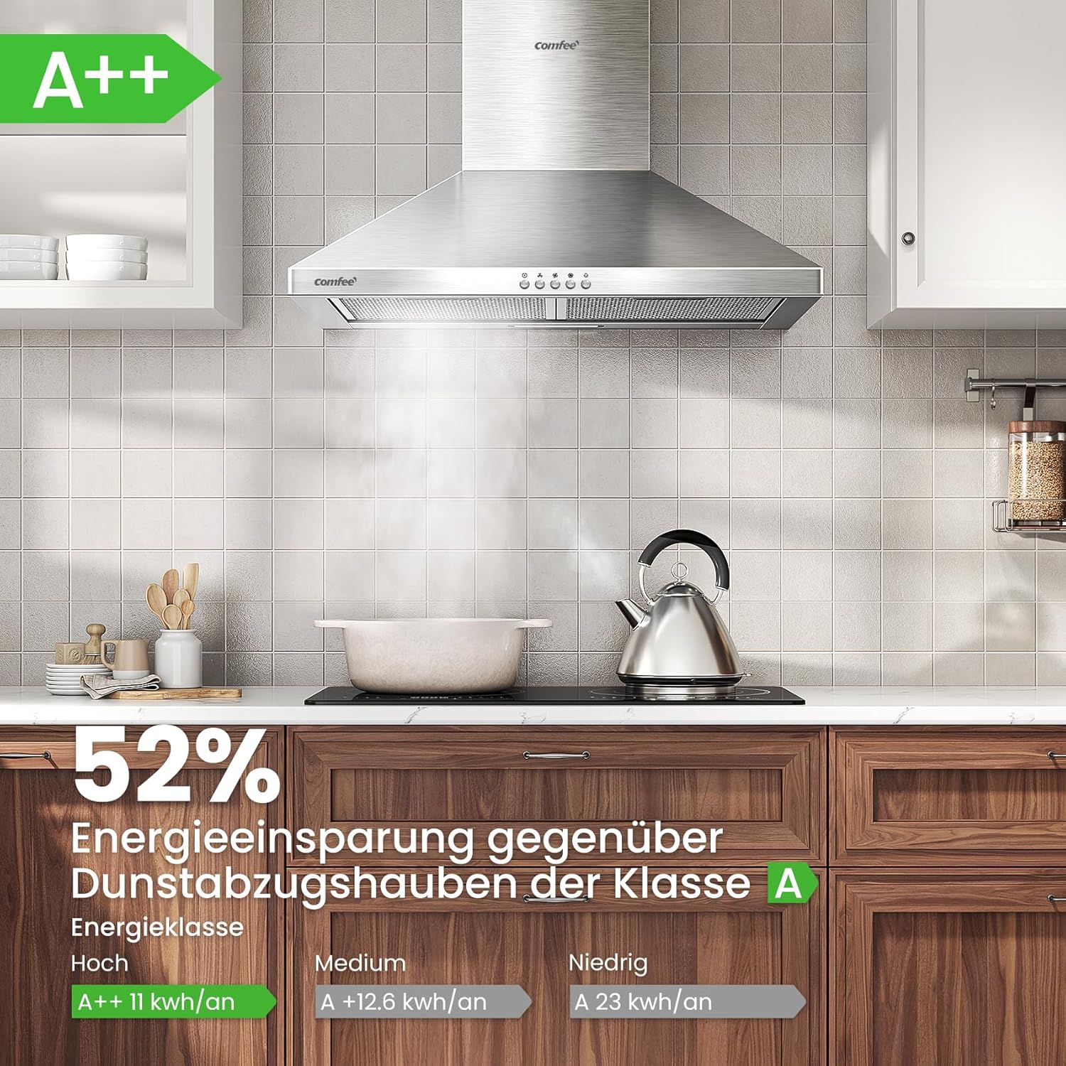 Thumbnail 2 de COMFEE CH60A17EM400SS Dunstabzugshaube 60 cm