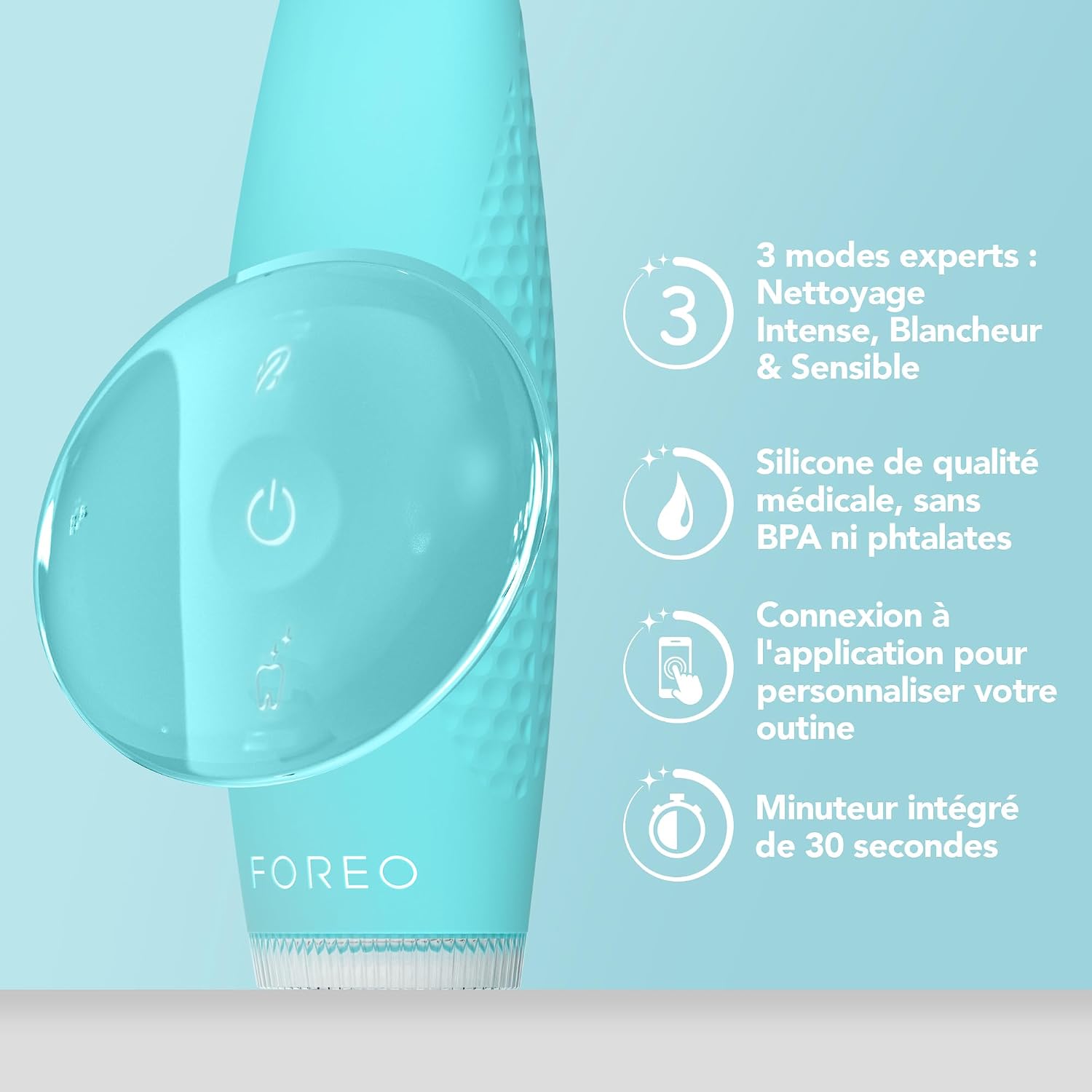 Detalle de FOREO ISSA 4, brosse à dents sonique 4-en-1