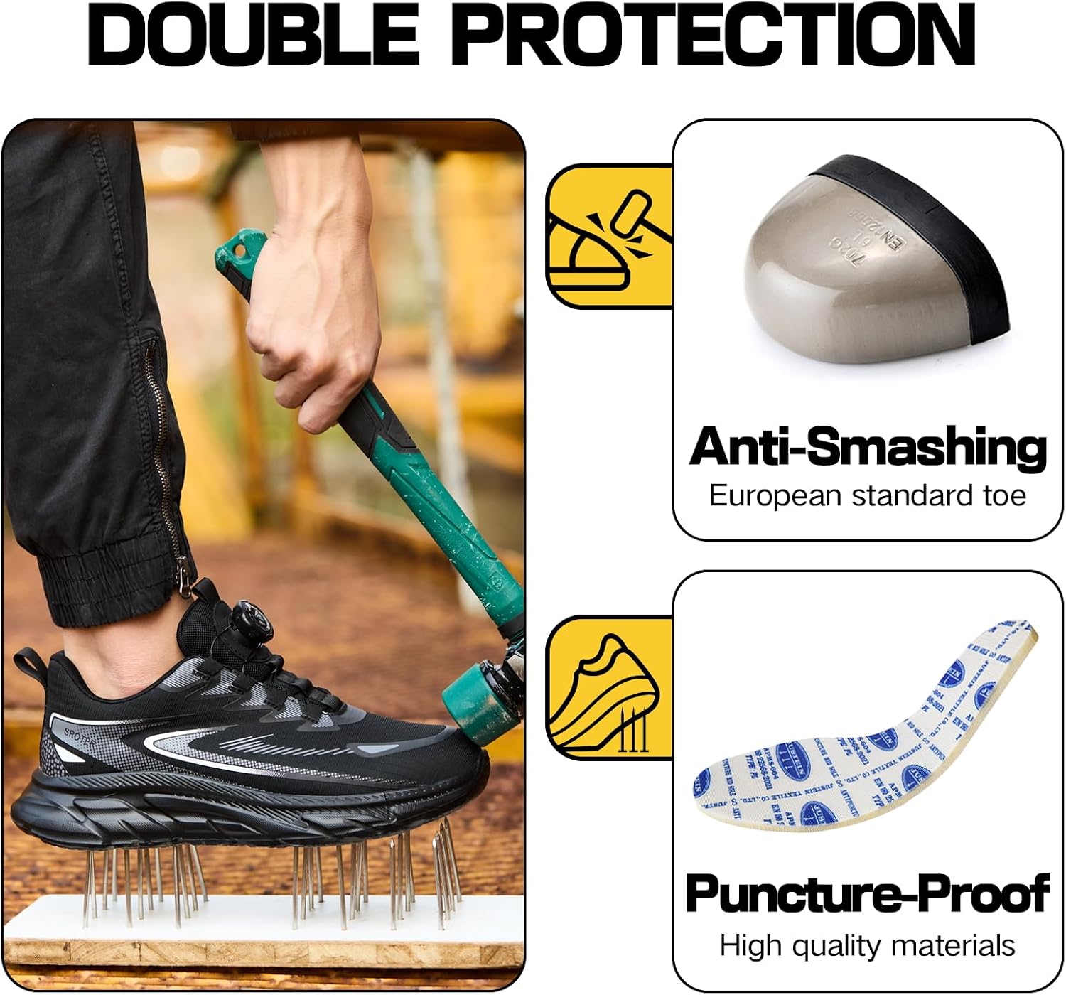 Detalle 1 de QCCQ Scarpe antinfortunistiche con punta acciaio