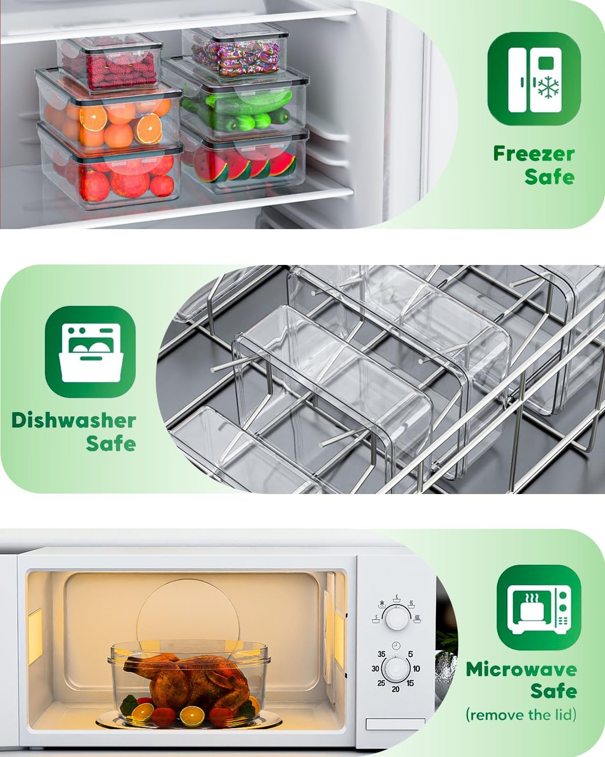 Thumbnail 5 de Panxenaulos 54-Piece Airtight Food Storage Set 51 oz