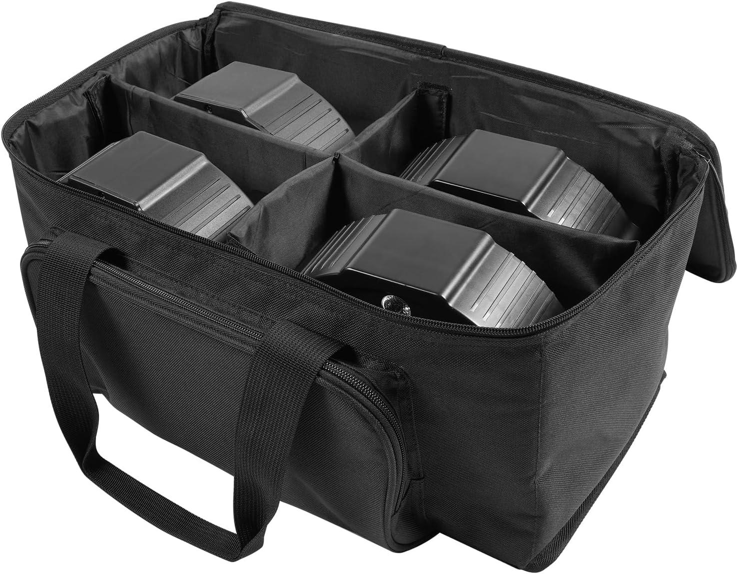 Thumbnail 3 de ZonQoonz Pak Bag für 4 LED Par – wasserdichte PVC-Transporttasche mit 4 Fächern