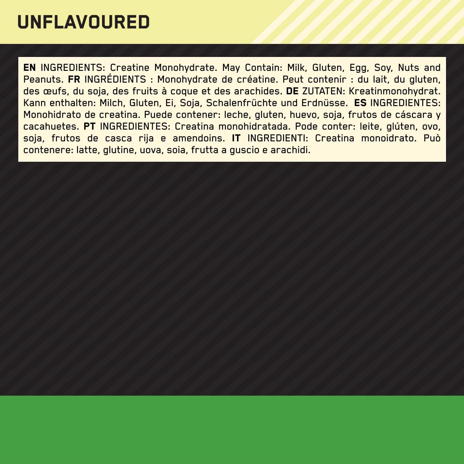 Detalle de Optimum Nutrition Creatina Monoidrata Micronizzata in Polvere 317 g – 93 Porzioni, 100% Pura, Senza Aroma