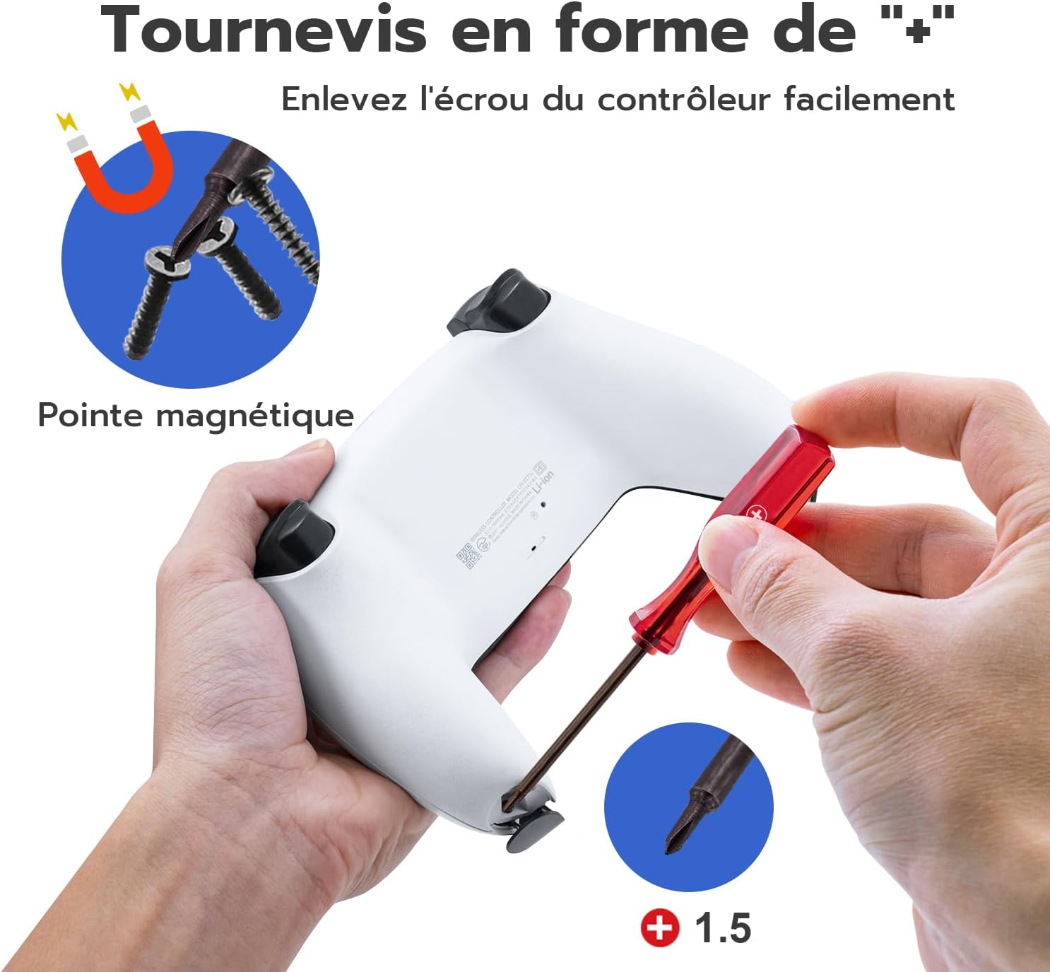 Thumbnail 4 de Mcbazel Réparation Joystick PS5 4 pièces