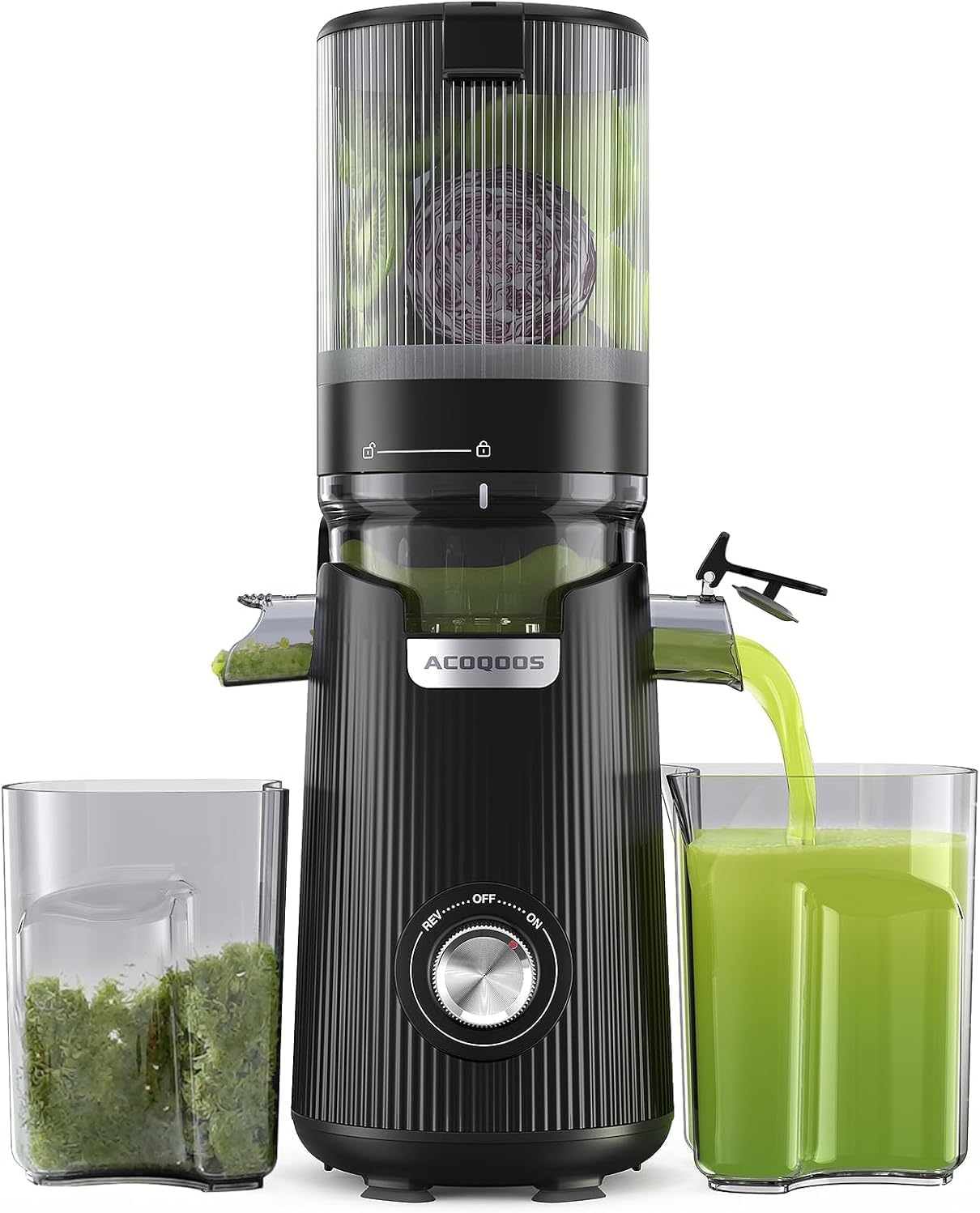 ACOQOOS Entsafter Slow Juicer 1,8 L 🥤