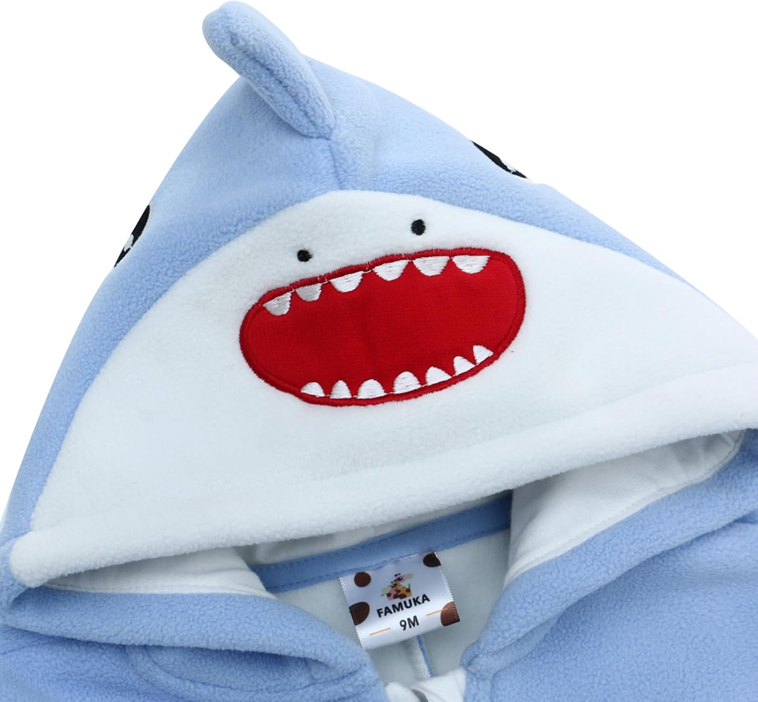 Thumbnail 2 de Famuka newborn cartoon fleece hooded jacket coat (zip-up) for baby boys and girls