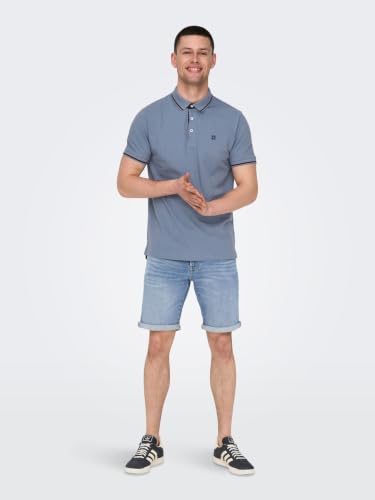 Detalle de ONSPLY MBD 8772 Tai DNM Noos - Pantalones Cortos Denim Elásticos para Hombre, XXL