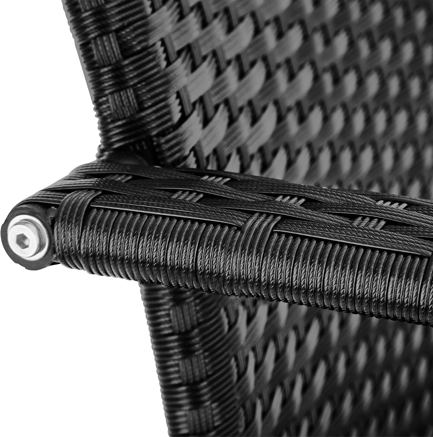 Detalle 2 de tectake Girona 406122 trädgårdsstolar, 8-pack med armstöd och stapelbar design