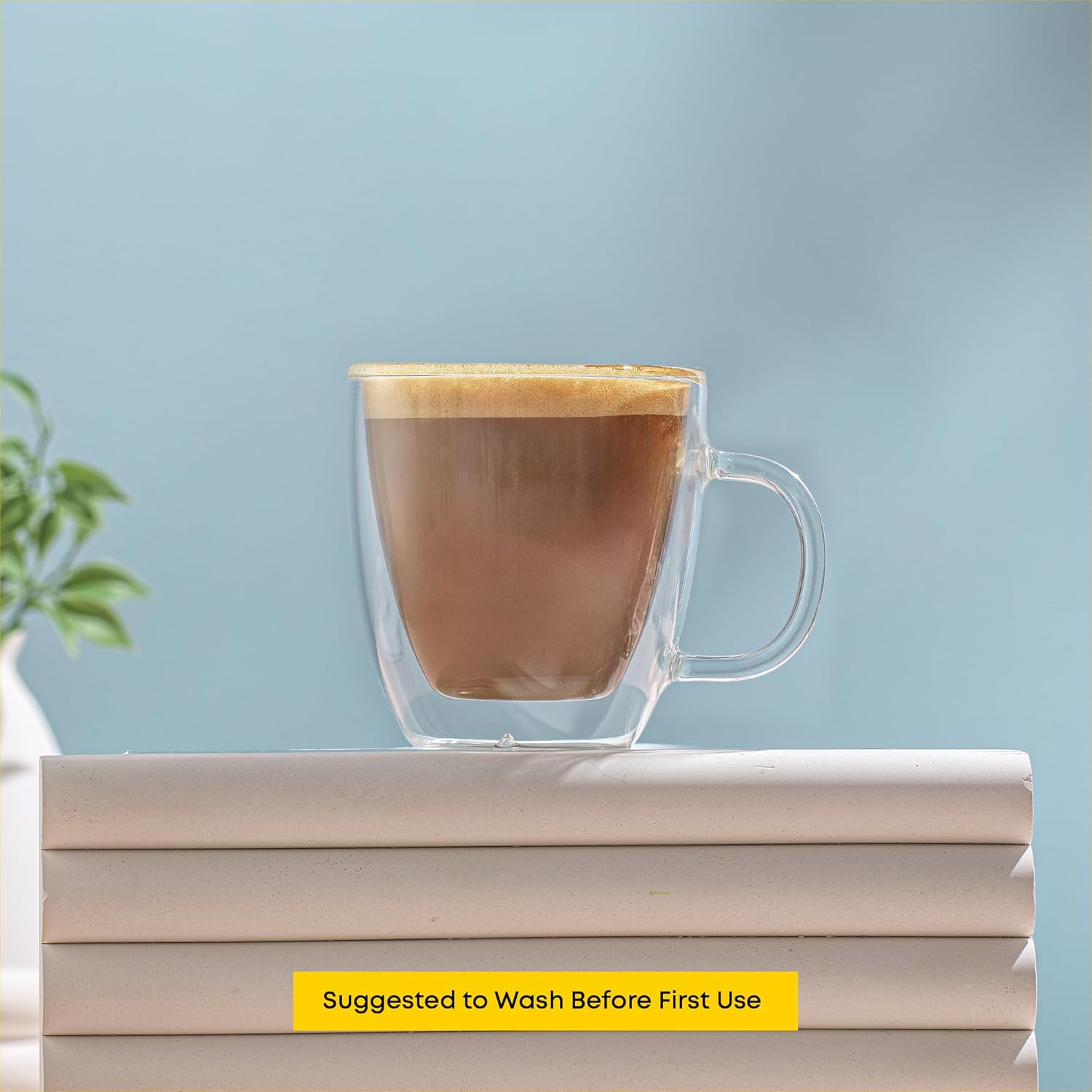 Thumbnail 5 de JoyJolt Savor Double Wall Espresso Glasses 5.4 oz