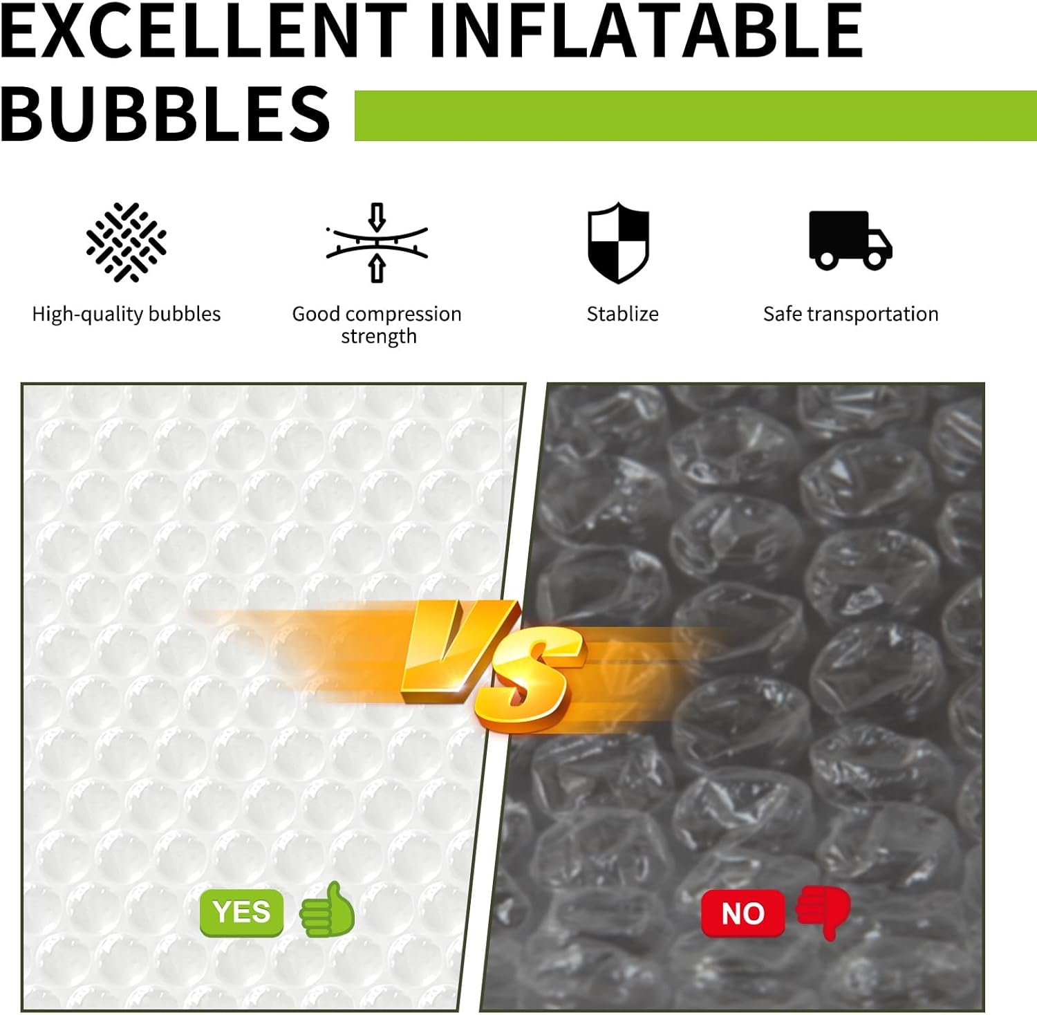 Thumbnail 2 de High-PQ 30x1000cm Lightweight Bubble Cushioning Wrap