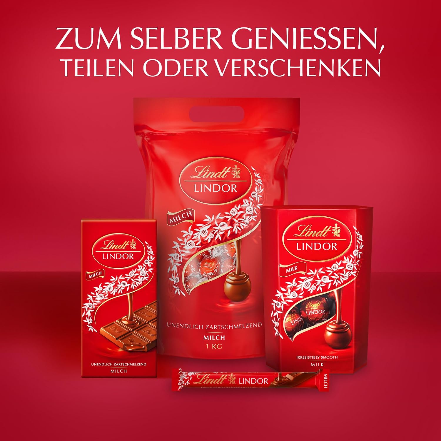 Thumbnail 6 de Lindt LINDOR Milchschokolade 2 kg, 155 Kugeln