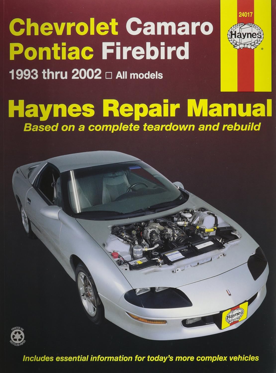 Detalle de Haynes 24017 Camaro/Firebird 93-02 Vehicle Repair Manual