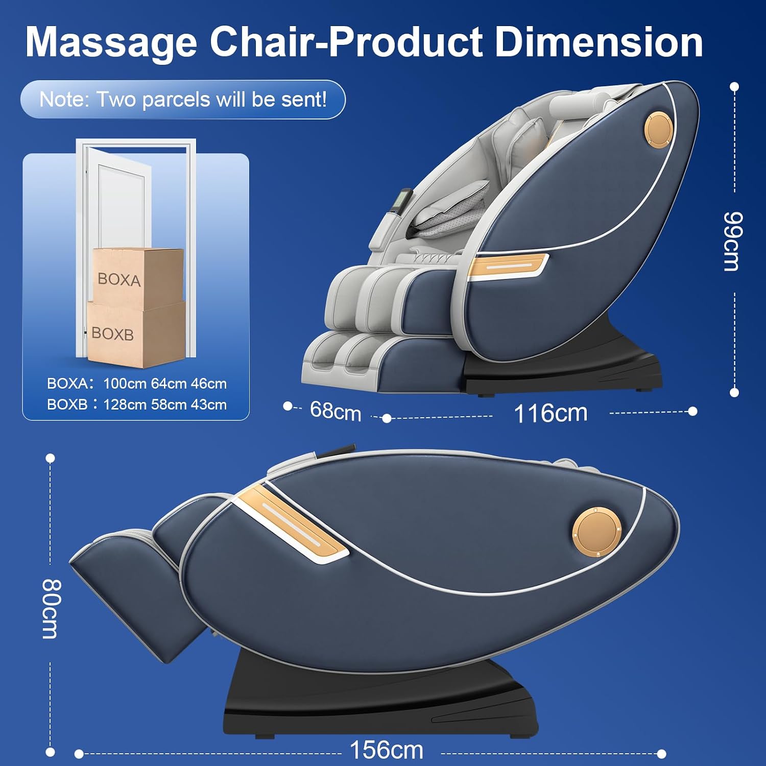 Thumbnail 1 de Gegcucey Massage Chair: Zero Gravity Full Body Relief with 16 Manual + 5 Auto Programs