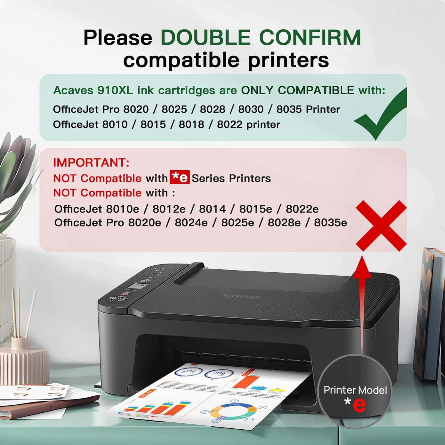 Thumbnail 3 de Acaves 910XL Ink Cartridges 4-Pack for HP Printers 🖨️