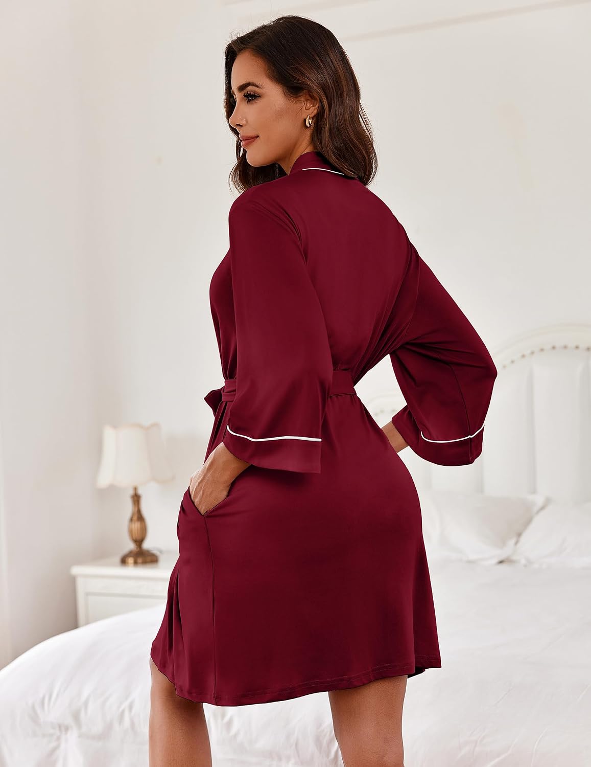 Thumbnail 4 de Ekouaer Robe de Chambre Femme légère S-XXL