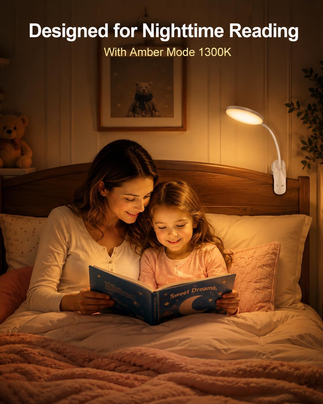 Detalle 2 de Lenudar Leselampe 36 LEDs mit Touch Dimmbar