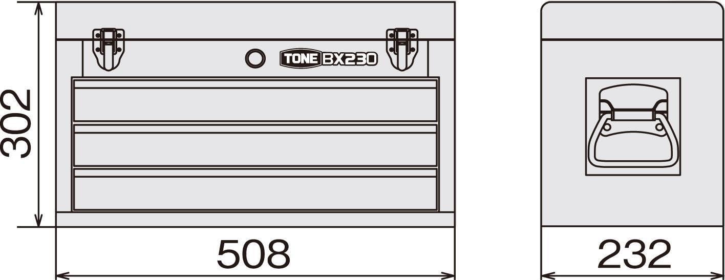 Thumbnail 3 de トネ(TONE) TSA450 ツールセット 58点・差込角12.7mm・レッド