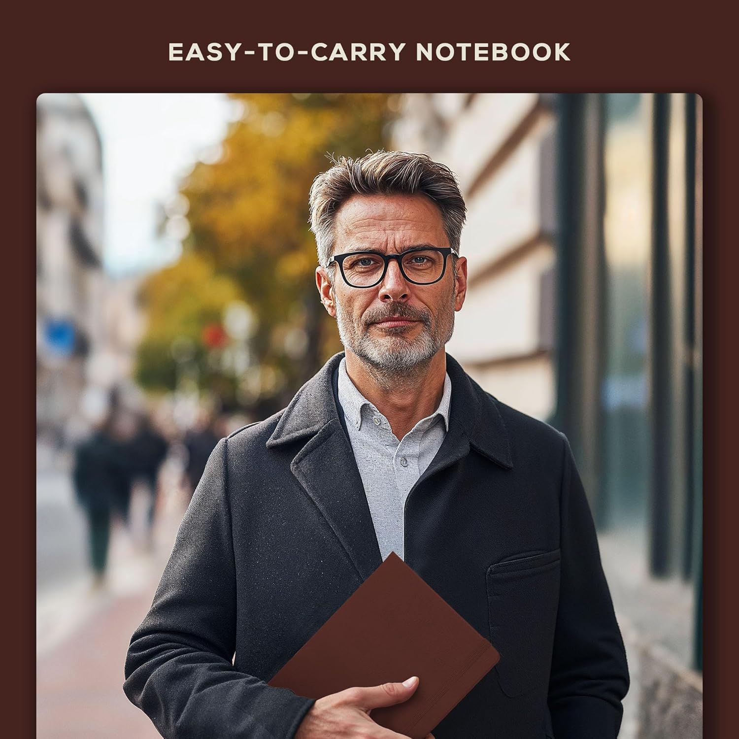 Thumbnail 5 de Beechmore Books Lined Journal Notebook 5.8" x 8.3" (A5) with Vegan Leather Hardcover, 160 Lined Pages, 120gsm, Gift Box Included