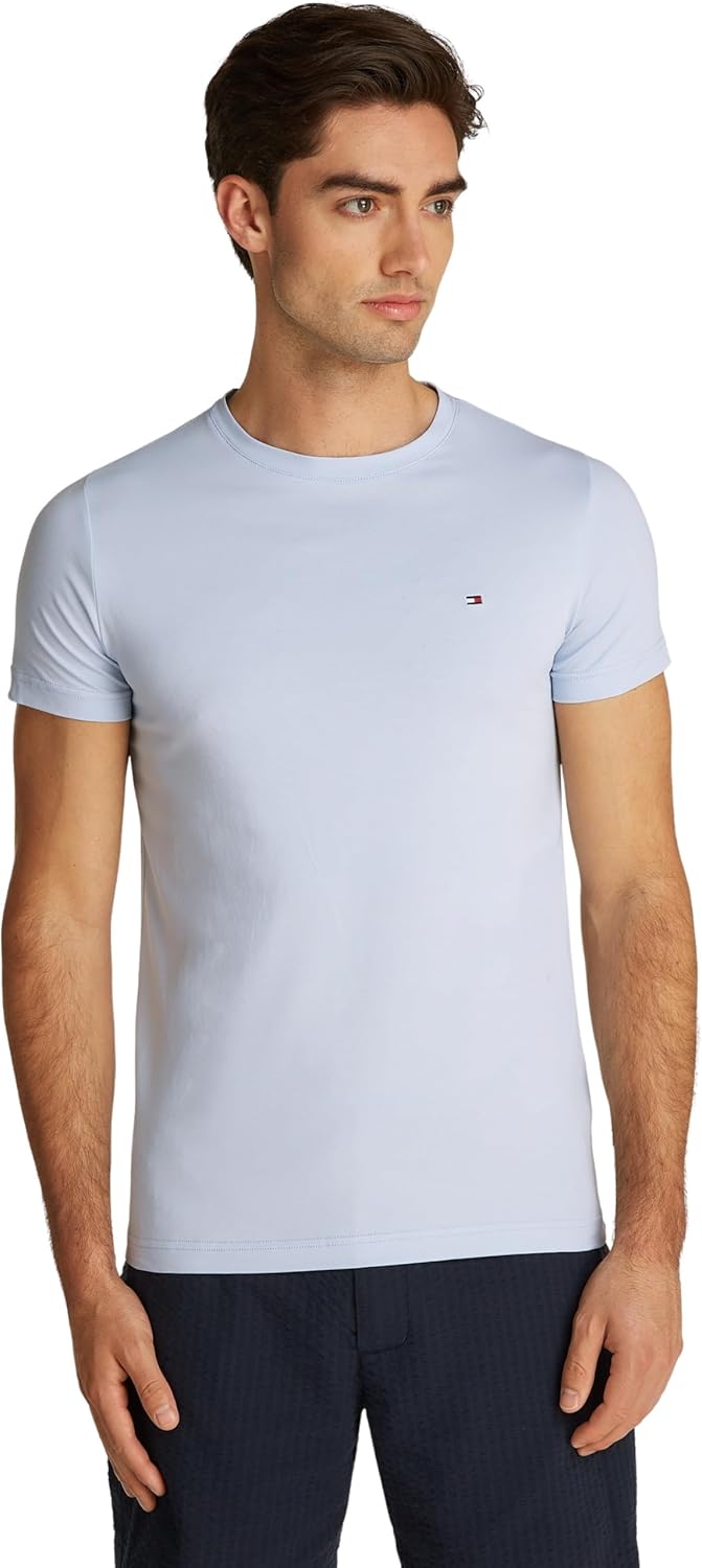 Thumbnail 1 de Tommy Hilfiger Herren T-Shirt Kurzarm Rundhalsausschnitt (Basic aus Baumwolle mit Stretch)