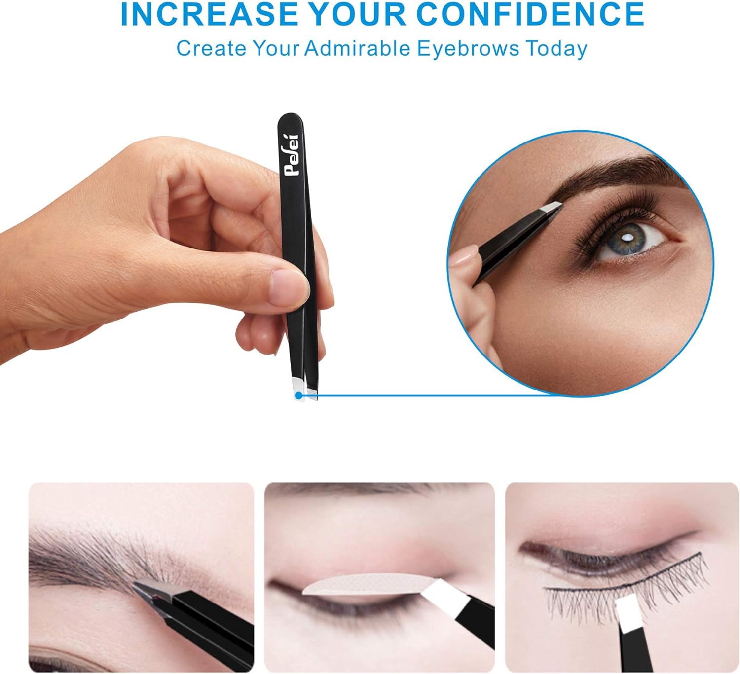 Thumbnail 1 de Pefei Tweezers Set Professional precision tweezers