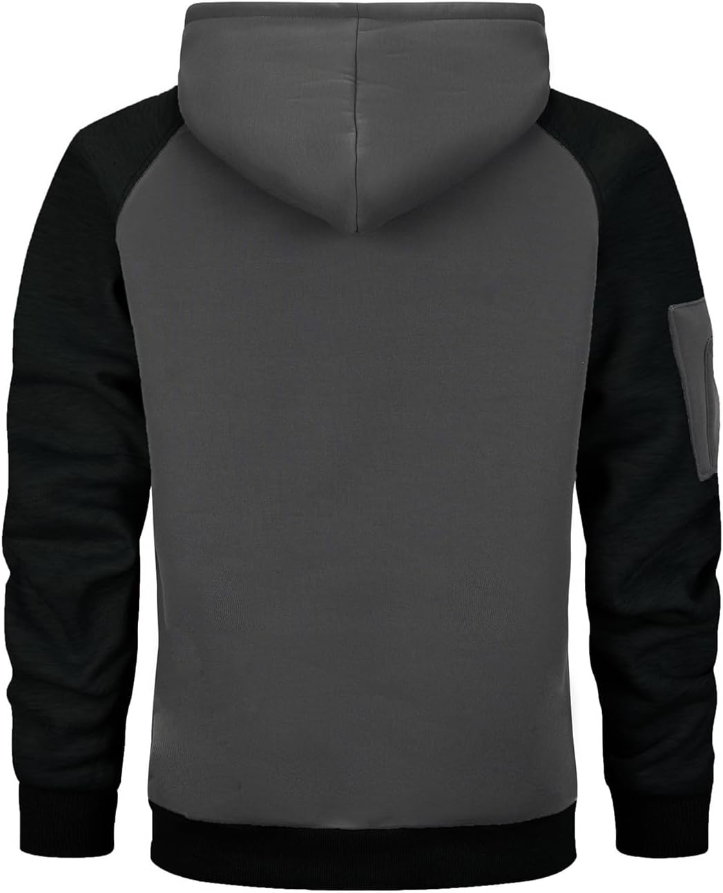 Detalle de LBL Men's Fleece Hoodie Pullover: Casual Warmth with a Contrast Hood