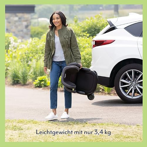 Detalle de Graco Junior Maxi i-Size R129 Kindersitz – ca. 3,5–12 Jahre, 100–150 cm, Gewicht ca. 3,4 kg, Midnight Schwarz