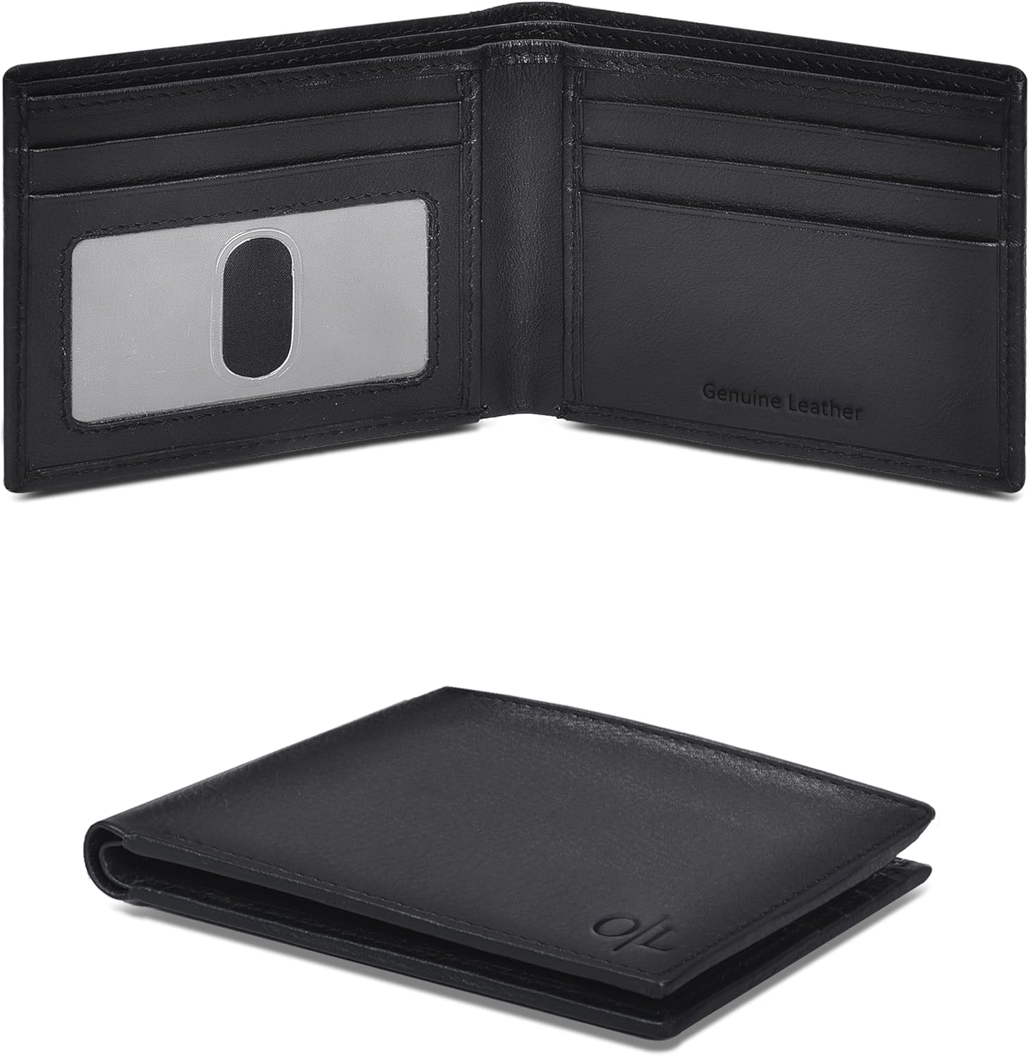 Thumbnail 6 de Real Slim Leather Wallet for Men RFID Blocking Slim Bifold Thin Wallet