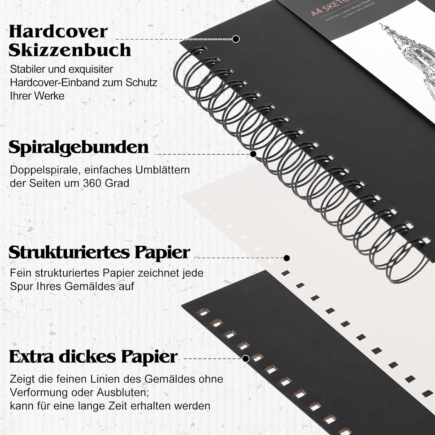 Thumbnail 2 de Skizzenbuch A4 200 g/m² 📒