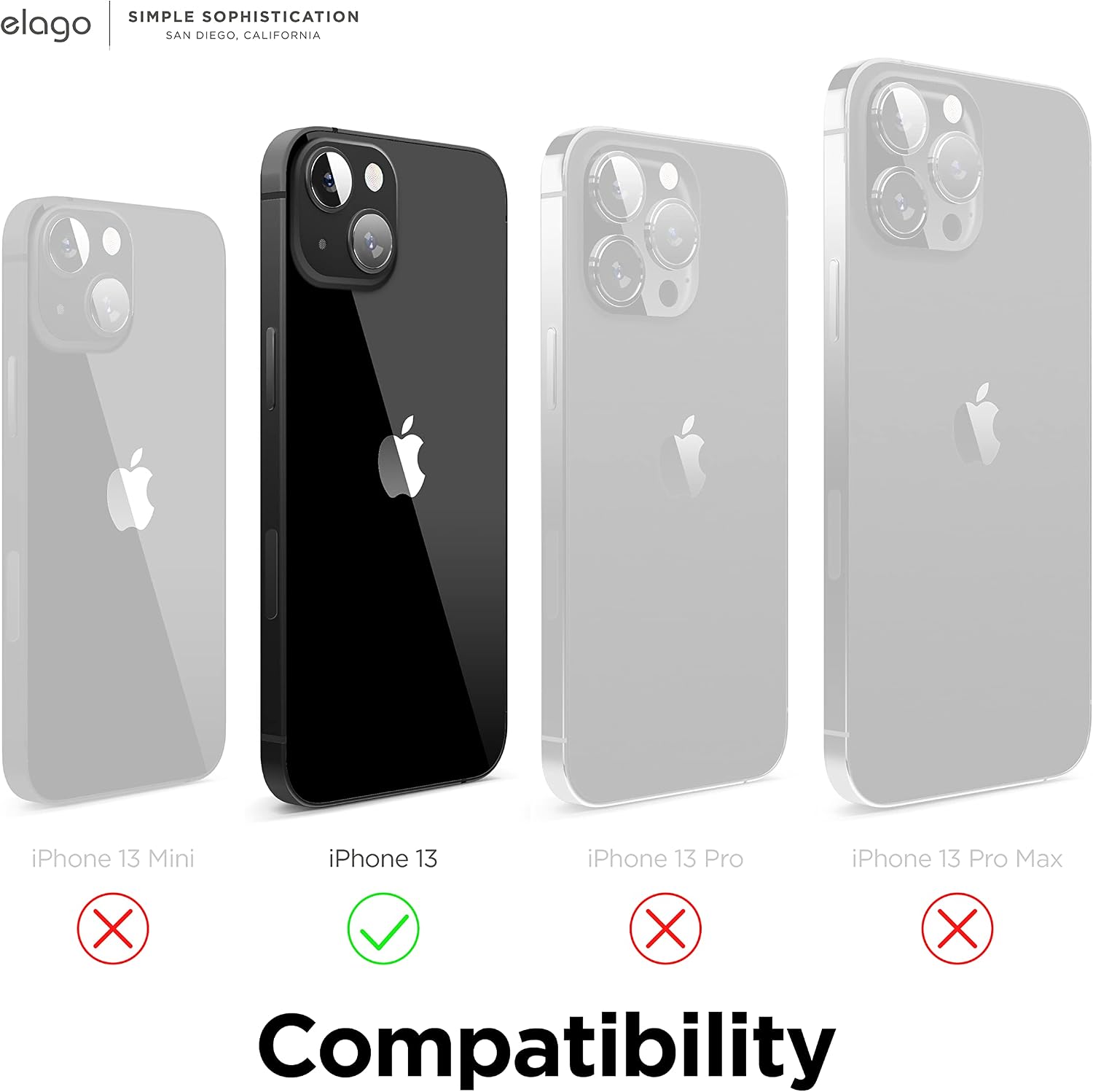 Detalle 2 de elago Coque Silicone Liquide pour iPhone 13 (6,1") — protection antichoc 3 couches bleu cobalt
