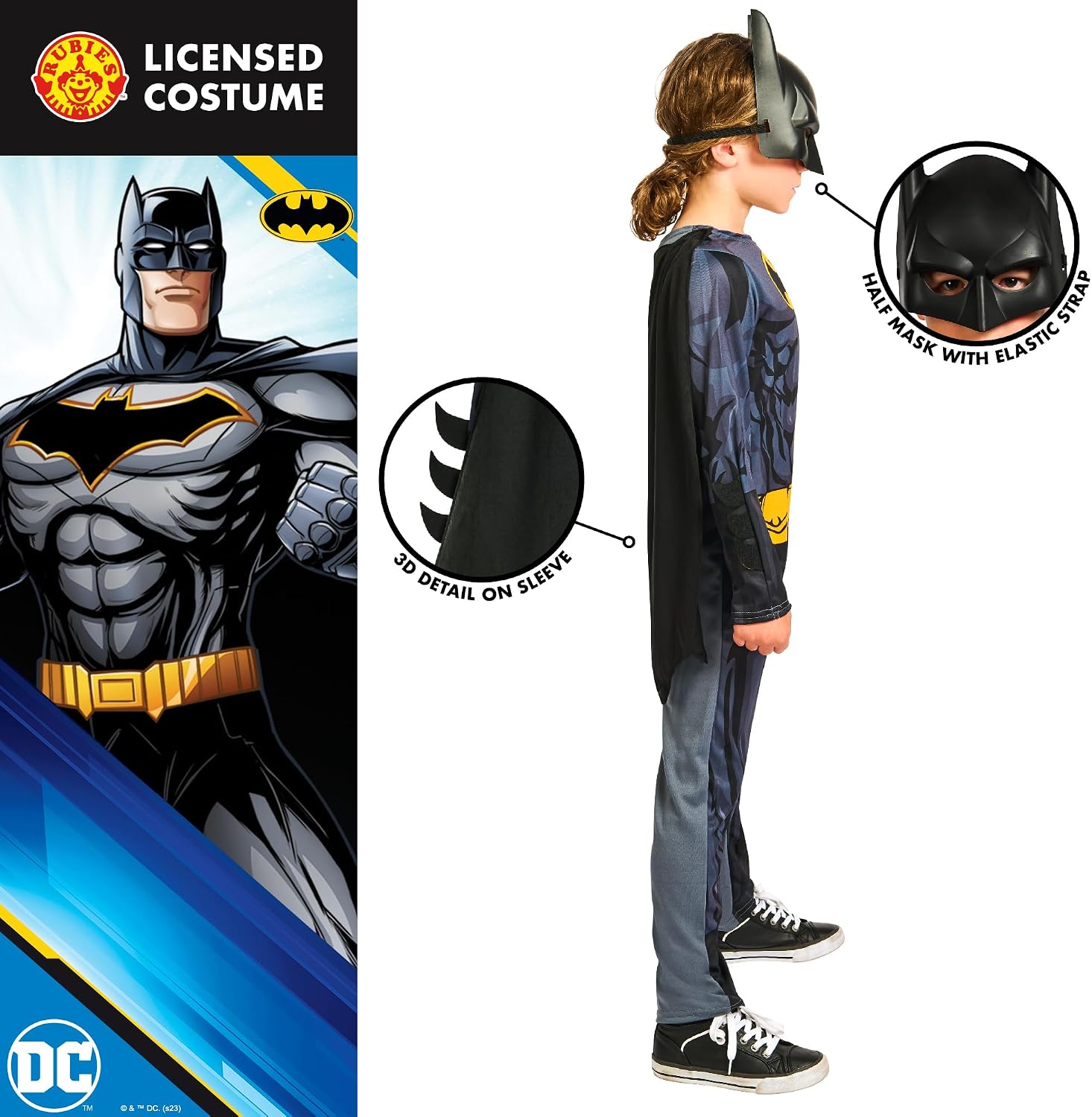 Thumbnail 2 de Rubies Batman Childs Costume 7-8 Years