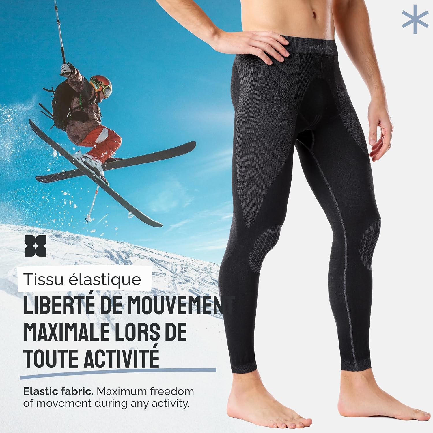 Detalle 2 de Ladeheid LAGI002 caleçon thermique homme