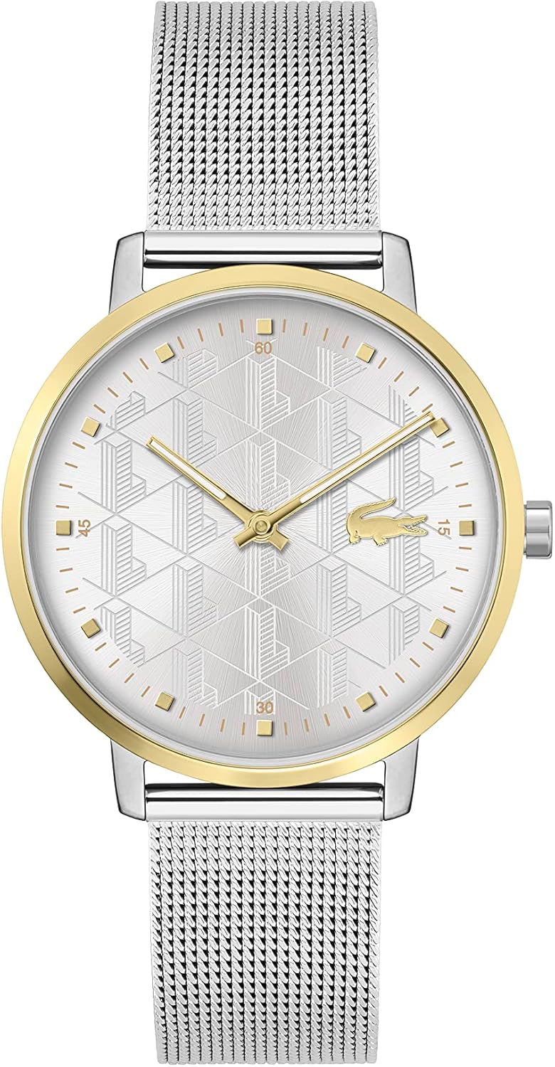 Thumbnail 5 de Lacoste Orologio Analogico da donna Collezione Crocorigin con cinturino in maglia di acciaio inox dorato rosa
