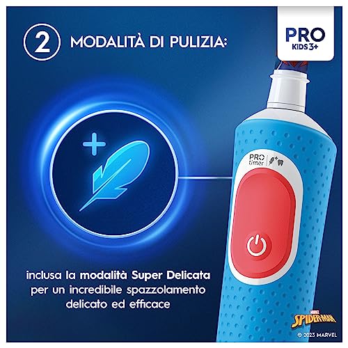 Thumbnail 3 de Oral-B Spazzolino Elettrico Pro Kids Marvel Spider-Man: cura del sorriso per i più piccoli