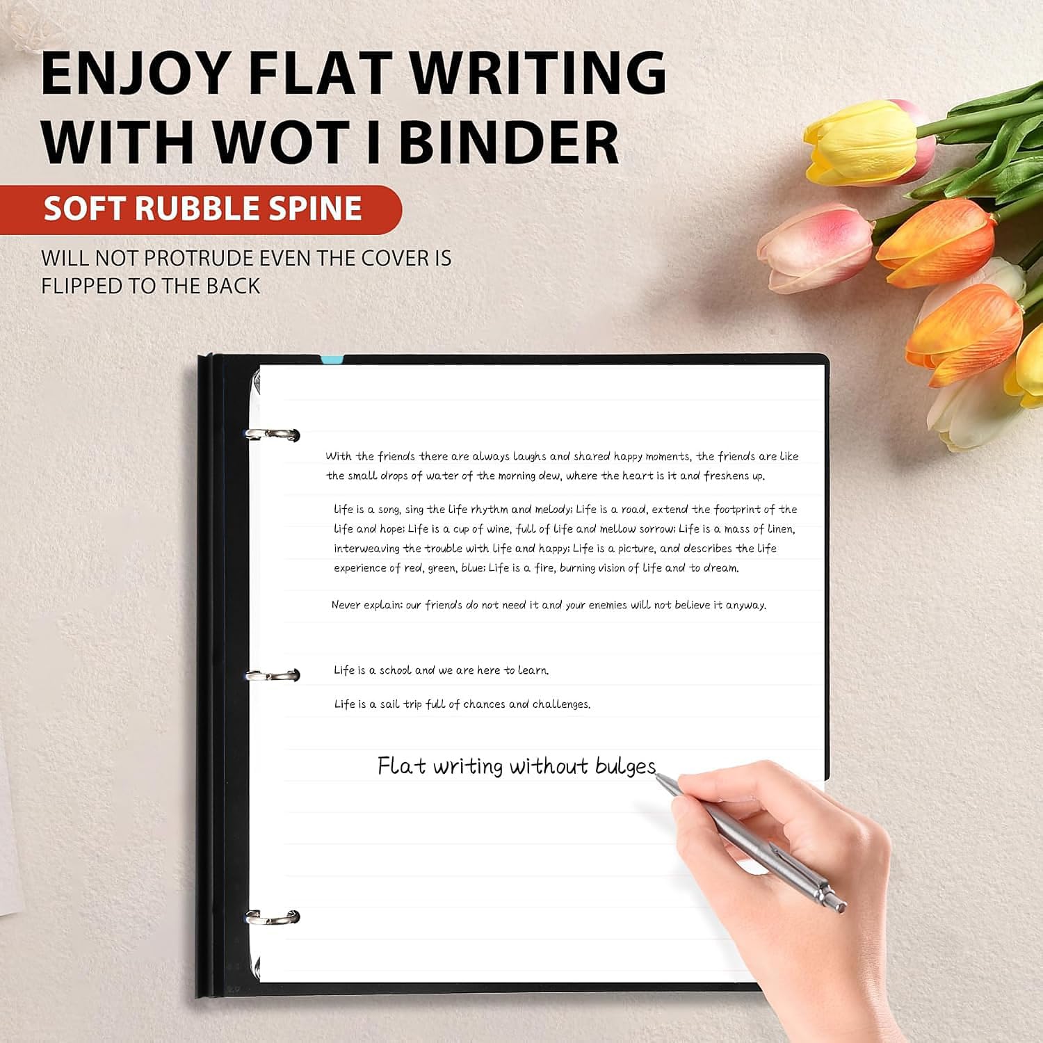Detalle de WOT I Telescoping 3-Ring Binder, 0.75-Inch