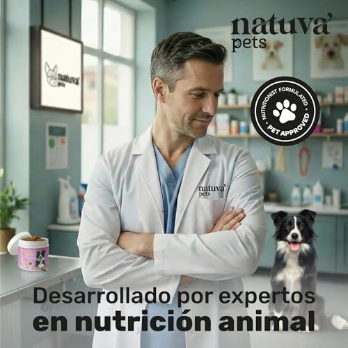 Thumbnail 7 de natuva pets Calmante para Perros - 120 Masticables con L-Triptófano, Ashwagandha, Magnesio, Melisa y Valeriana
