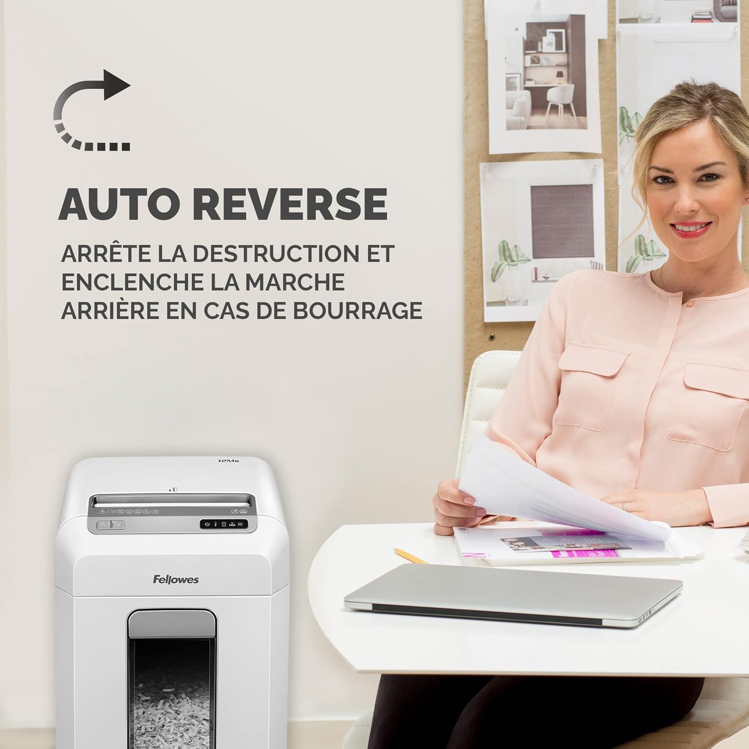 Detalle de Fellowes 12Ms destructeur documents, 23 L