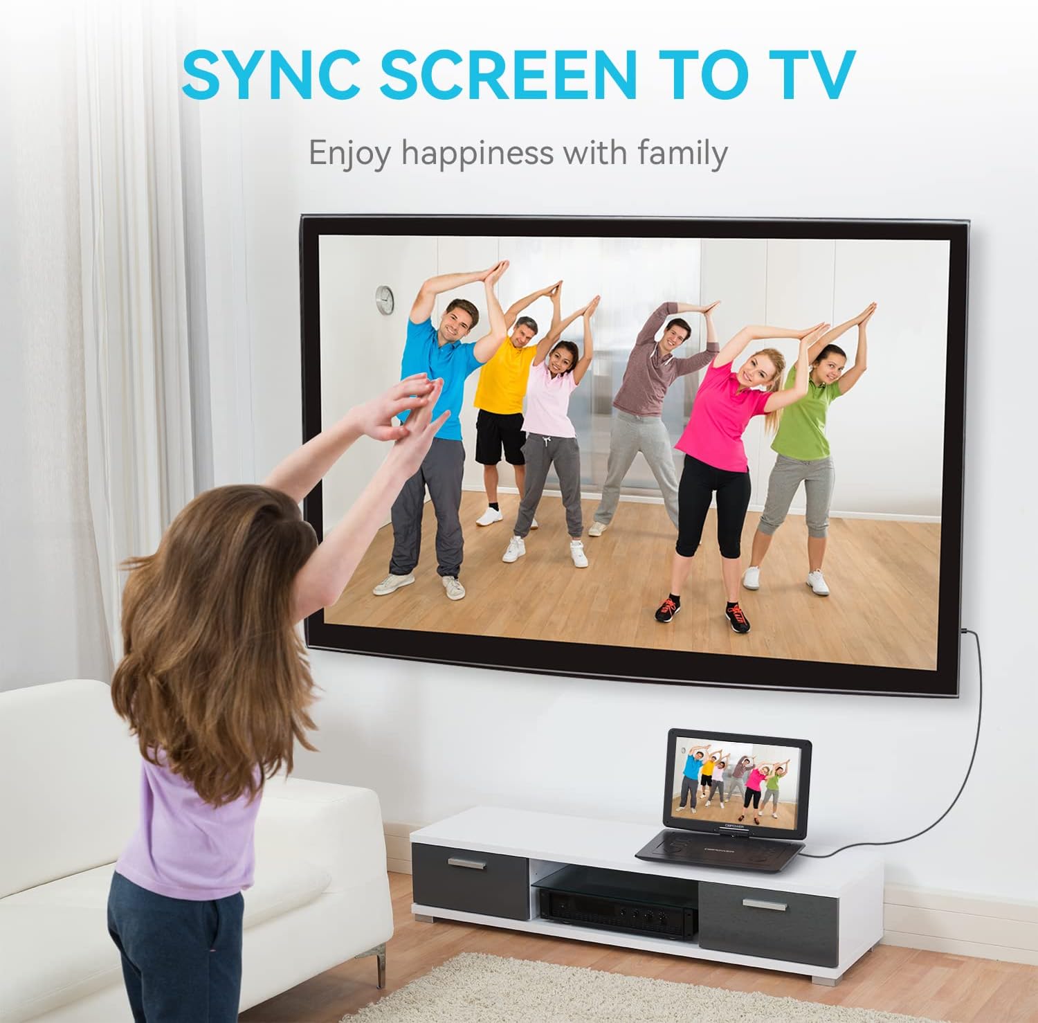 Thumbnail 3 de DBPOWER 17.9" Portable DVD Player 6‑Hour Battery 📀