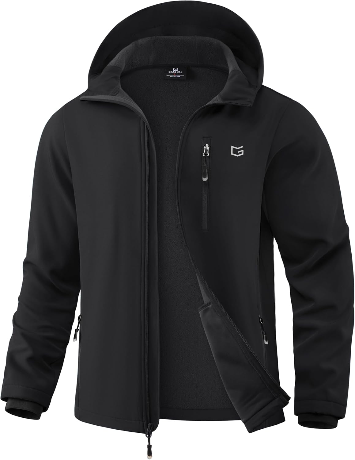 Detalle de G Gradual Men's Softshell Jacket, Fleece-Lined