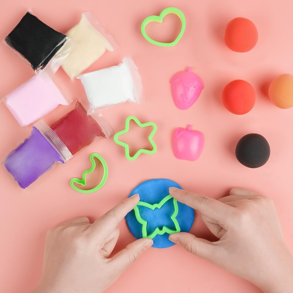 Thumbnail 4 de Ainiv Air Dry Clay 96PC Ultra-Light Modelling Clay Set with 6 Carving Tools