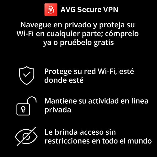 Detalle de AVG Secure VPN 2026 | 5 Dispositivos | 1 Año | Descarga digital