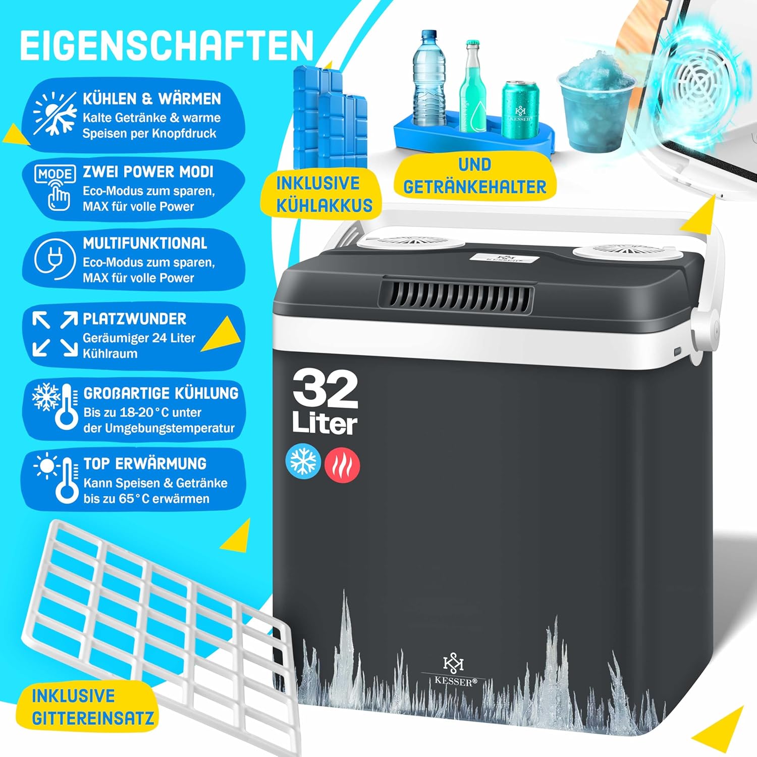Thumbnail 1 de KESSER Thermobox 32Liter Kühlbox